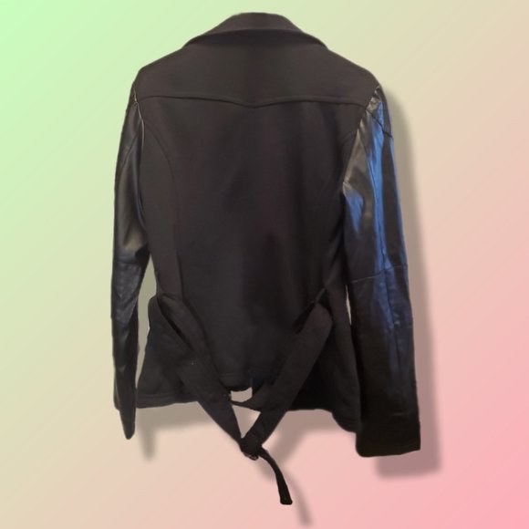 Yoki Black faux Peacoat, size L - Picture 2 of 7